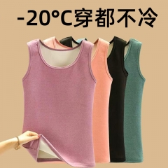 狄美暖绒马甲7586